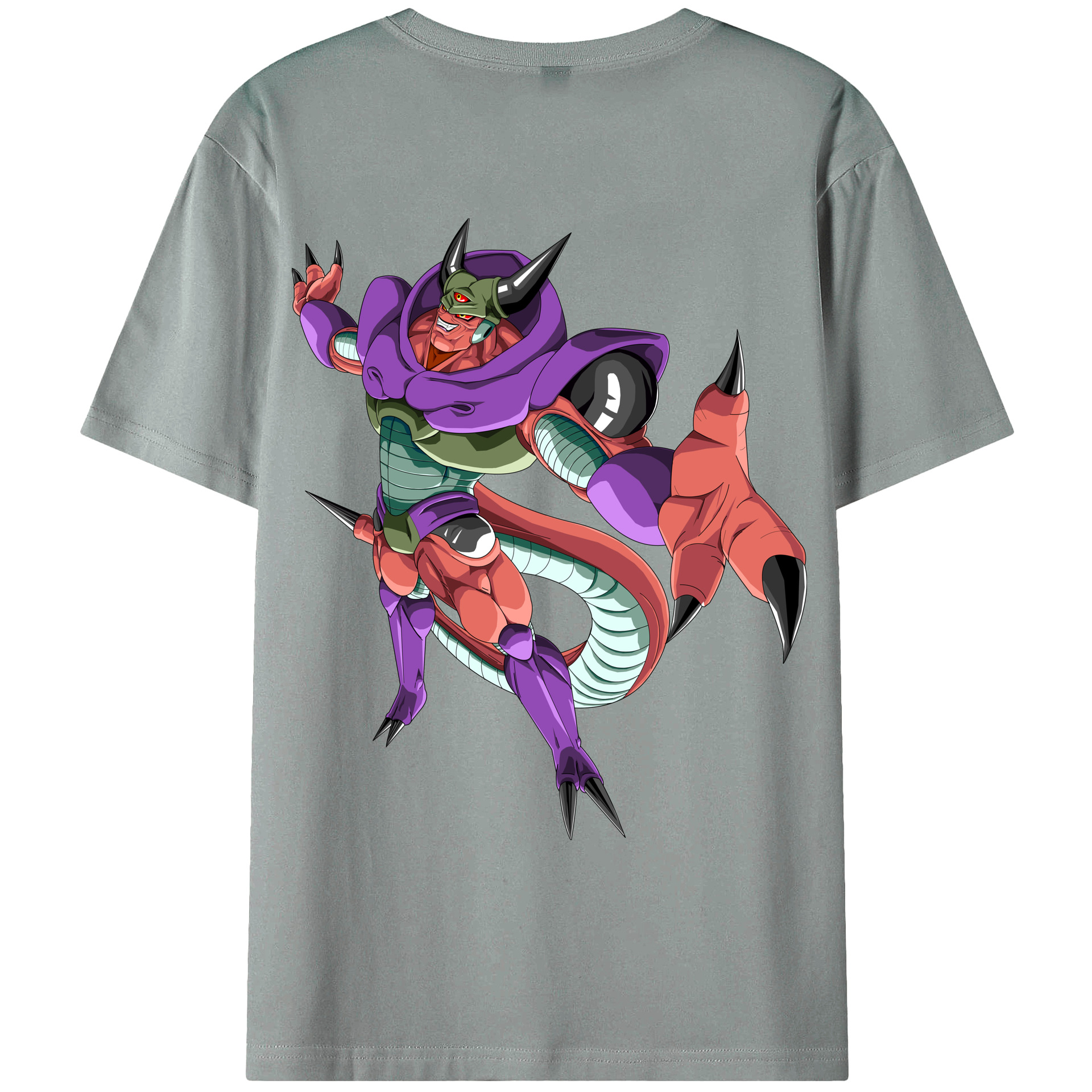（画像用） ドラゴンボール ジャネンバ DRAGON BALL Janemba 綿100％ メンズ半袖Tシャツ（バックプリント） 通気性